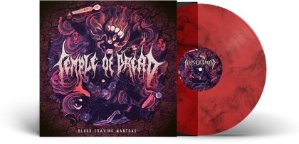 Temple Of Dread - Blood Craving Mantras (2023 Reissue, Testimony, Transparent Red/Black Vinyl, LP)