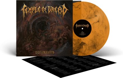 Temple Of Dread - Hades Unleashed (2023 Reissue, Transparent Orange/Black Marbled Vinyl, LP)