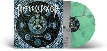 Temple Of Dread - World Sacrifice (2023 Reissue, Testimony, Light Green/Black Marbled Vinyl, LP)