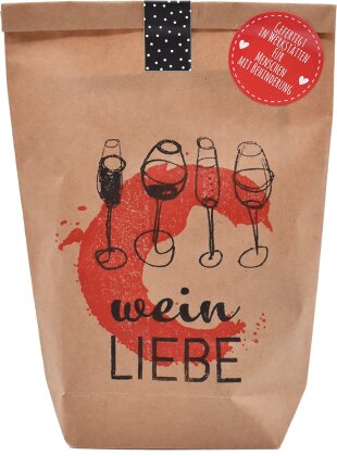 Wundertüte / Weinliebhaber Tüte für ein Treffen mit Weinfreunden