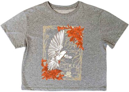 Fleetwood Mac - Dove Crop Top (Grey) Girlie