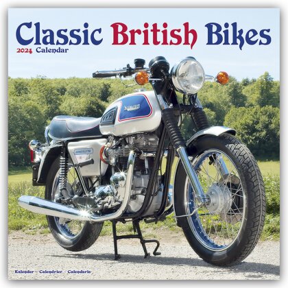 Classic British Motorbikes - Britische Motorrad-Oldtimer 2024 - 16-Monatskalender