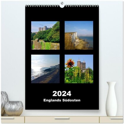Englands Südosten 2024 (hochwertiger Premium Wandkalender 2024 DIN A2 hoch) - Kunstdruck in Hochglanz