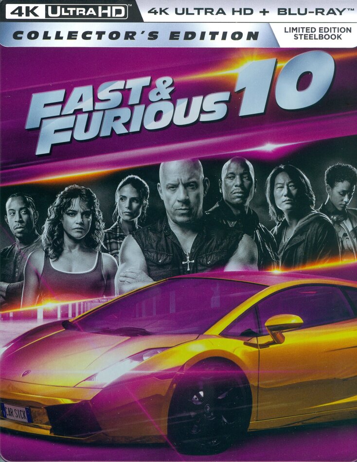 Fast & Furious 10 (2023) (Collector's Edition, Edizione Limitata, Steelbook, 4K Ultra HD + Blu-ray)