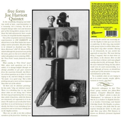 Joe Harriott - Free Form (2023 Reissue, Destination Moon Records, LP)