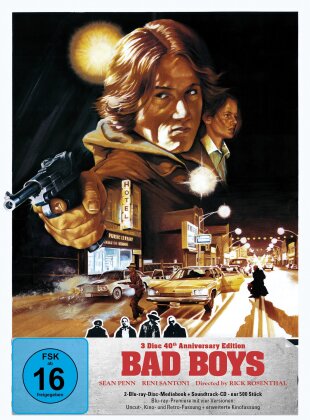 Bad Boys (1983) (Cover Deutsches Kinomotiv 2, 40th Anniversary Edition, Limited Edition, Mediabook, 2 Blu-rays + CD)