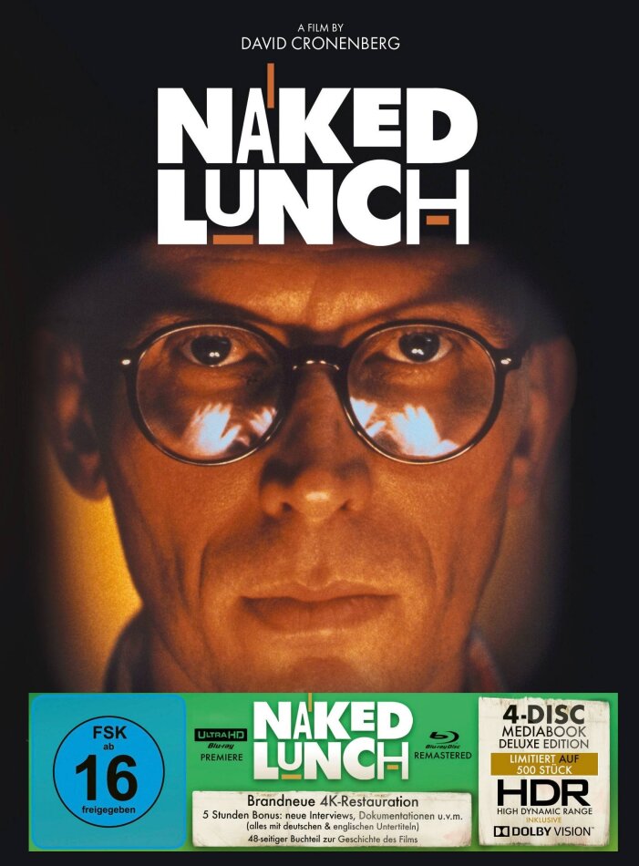 Naked Lunch (1991) (Limited Deluxe Edition, Mediabook, 4K Ultra HD + 3 Blu-rays)