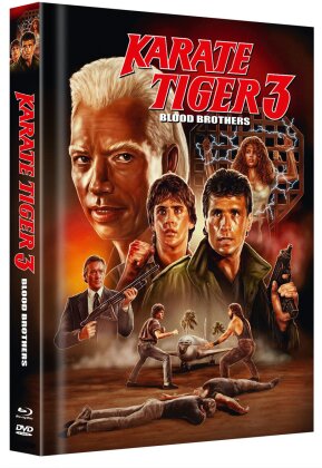 Karate Tiger 3 - Blood Brothers (1990) (Cover B, Limited Edition, Mediabook, Blu-ray + DVD)