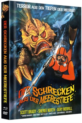 Der Schrecken aus der Meerestiefe (1966) (Cover B, Edizione Limitata, Mediabook, Blu-ray + DVD + Audiolibro)