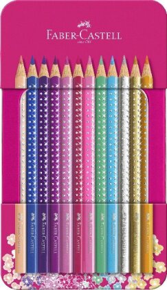 Faber-Castell Buntstifte Pinkes Sparkle - 12er Metalletui