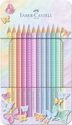 Faber-Castell Buntstifte Sparkle Pastell 12er Metalle.