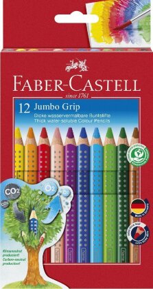 Faber-Castell Buntstift Jumbo Grip 12er-Kartonetui