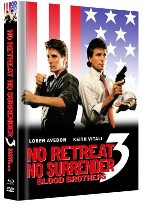 No Retreat, No Surrender 3 - Blood Brothers (1990) (Cover F, Limited Edition, Mediabook, Blu-ray + DVD)