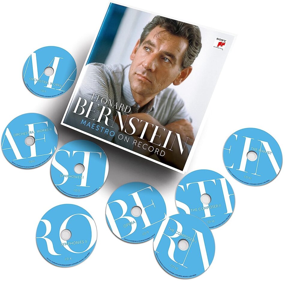 Leonard Bernstein (1918-1990) - Maestro On Record (12 CDs)