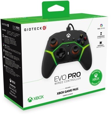Gioteck - Evo Pro Wired Controller RGB for Xbox One / Xbox Series (Black)