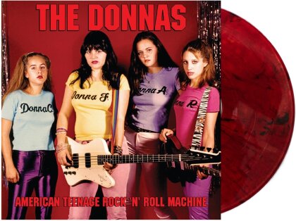 The Donnas - American Teenage Rock 'n' Roll Machine (2023 Reissue, Real Gone Music, Orange with Black Swirl Vinyl, LP)