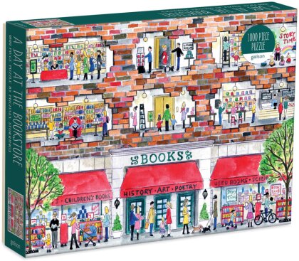 Michael Storrings A Day at the Bookstore 1000 Piece Puzzle
