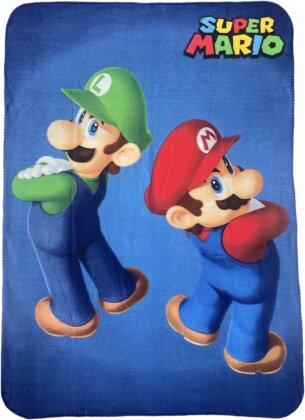 Super Mario: Mario & Luigi - Plaid 100x140cm