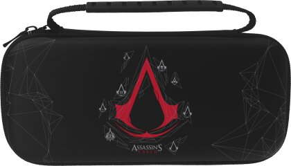 Assassin's Creed - Sacoche de transport Slim - Noire - Modèle Ezio pour Nintendo Switch et Switch OLED