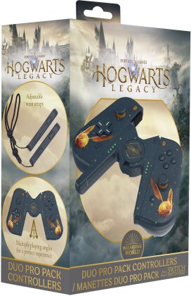 Hogwarts Legacy - Manettes JoyCon Duo Pro Pack pour Nintendo Switch - Modèle Vif d'Or