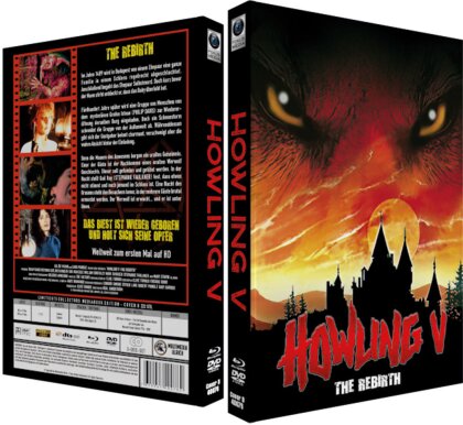Howling 5: The Rebirth (1989) (Cover B, Limited Edition, Mediabook, Blu-ray + DVD)