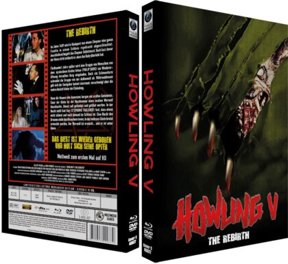 Howling 5: The Rebirth (1989) (Cover C, Limited Edition, Mediabook, Blu-ray + DVD)