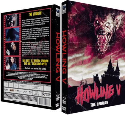 Howling 5: The Rebirth (1989) (Cover D, Limited Edition, Mediabook, Blu-ray + DVD)