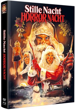 Stille Nacht Horror Nacht (1984) (Wattiert, Super Spooky Stories, Versione Cinema, Edizione Limitata, Mediabook, Unrated, Blu-ray + 2 DVD)