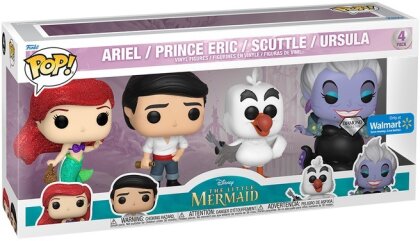 Funko Pop! 4-Pack: Disney: The Little Mermaid - Ariel / Prince Eric / Scuttle / Ursula (Diamond Collection) (Special Edition)