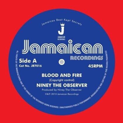Niney The Observer - Blood & Fire / Brimstone & Fire (7" Single)