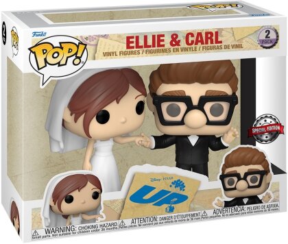Pack de 2 - Ellie & Carl - Là Haut - POP Disney - Exclusive