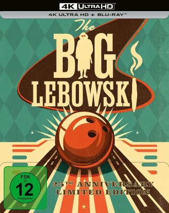 The Big Lebowski (1998) (25th Anniversary Edition, Limited Edition, Steelbook, 4K Ultra HD + Blu-ray)