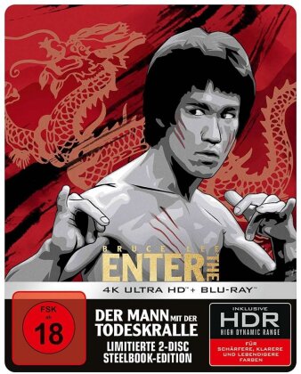 Enter the Dragon - Der Mann mit der Todeskralle (1973) (Edizione Limitata, Steelbook, 4K Ultra HD + Blu-ray)