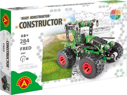 Constructor Fred (Traktor) - Bauset, 284 Teile, Werkzeug,