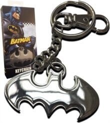 Batman - Batman Shaped Logo Keychain - Stainless Steel