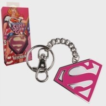 DC - Supergirl Pink Logo Keychain