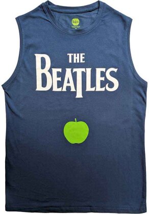The Beatles Unisex Tank T-Shirt - Drop T Logo & Apple