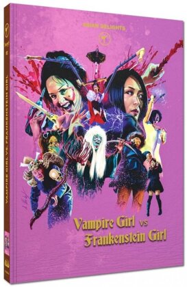 Vampire Girl vs Frankenstein Girl (2009) (Cover B, Asian Delights, Limited Edition, Mediabook, Uncut, Blu-ray + DVD)