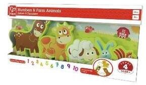 Zahlen & Farmtiere / Puzzle - 10 Teile