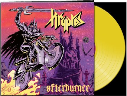Kryptos - Afterburner (2023 Reissue, AFM Records, Gatefold, Limited Edition, Yellow Vinyl, LP)