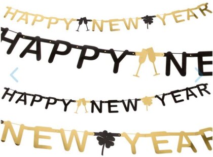 Papier-Girlande - Happy New Year