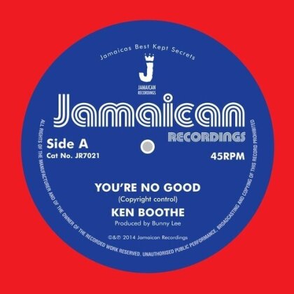 Ken Boothe - You're No Good/Out Of Order Dub (2023 Reissue, Jamaican Reissue, 7" Single)
