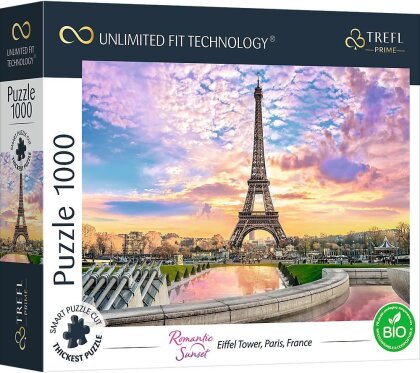 UFT Puzzle 1000 - Romantic Sunset: Eiffel Turm, Paris, Frankreich