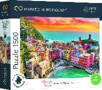 UFT Puzzle - Romantic Sunset: Vernazza, Ligurien, Italien