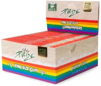 PURIZE® KingSize Rainbow Papers (Box 50Stk.)