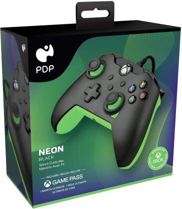 PDP - Manette de jeu filaire Neon Black pour Xbox Series X|S, Xbox One et Windows 10