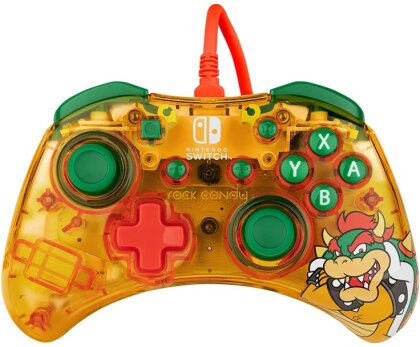 PDP - Manette filaire Rock Candy Bowser pour Nintendo Switch et Switch OLED