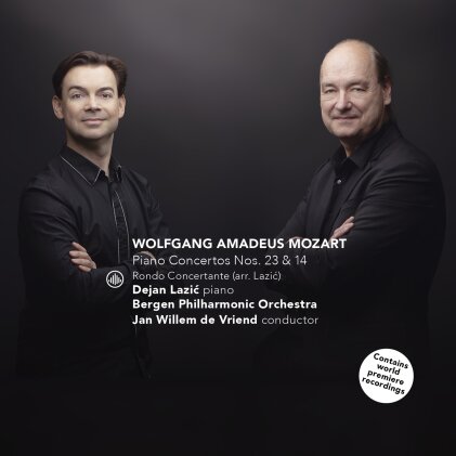 Wolfgang Amadeus Mozart (1756-1791), Jan Willem de Vriend, Dejan Lazić (*1977) & Bergen Philharmonic Orchestra - Piano Concertos Nos. 23 & 14 - Rondo Concertante (arr. Lazić)
