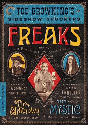 Tod Browning's Sideshow Shockers - Freaks (1932) / The Unknown (1927) / The Mystic (1925) (b/w, Criterion Collection, 2 DVDs)
