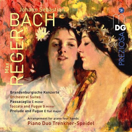 Piano Duo Trenkner-Speidel, Johann Sebastian Bach (1685-1750) & Max Reger (1873-1916) - Brandenburgische Konzerte - Orchestral Suites - (arr. Max Reger) (4 CDs)